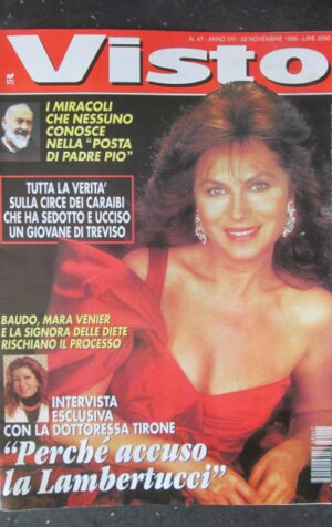 VISTO 47 1996 ROSANNA LAMBERTUCCI LOLLOBRIGIDA MARA VENIER  [G103]