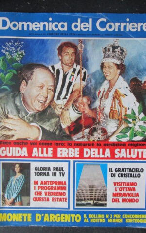 DOMENICA DEL CORRIERE 19 1975 LOU CASTEL GLORIA PAUL PELè PALMA BUCARELLI [G103]