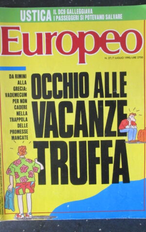 EUROPEO 27 1990 SEAN CONNERY QUESTIONE QUEBEC DOSSIER VACANZE TRUFFA [G103]