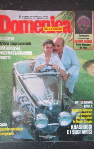 DOMENICA DEL CORRIERE 7 1987 KHASHOGGI MORDECHAI VANUNU GIUSEPPE DI STEFANO [G5]
