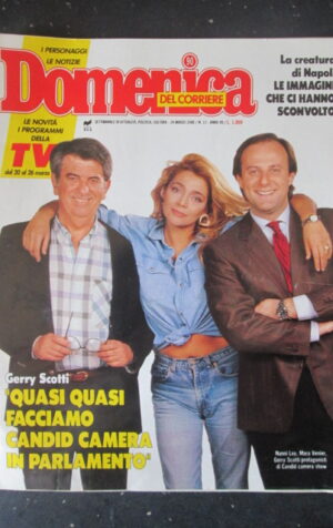 DOMENICA DEL CORRIERE 13 1988 MARA VENIER GERRY SCOTTI RAFFAELLA CARRA [G5]