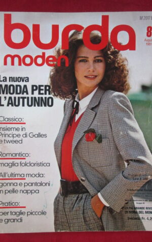 BURDA MODEN CON CARTAMODELLI 8 AGOSTO 1981 M 2017 E [C55]