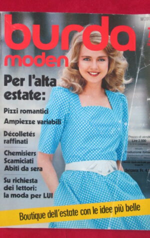 BURDA MODEN CON CARTAMODELLI 7 1982  [C55]