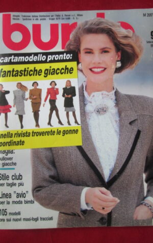 BURDA MODEN CON CARTAMODELLI 9 1988 [C55]