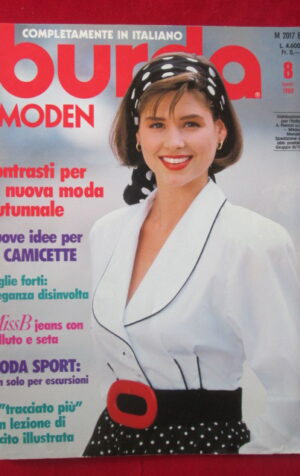 BURDA MODEN CON CARTAMODELLI 8 1989 [G236]