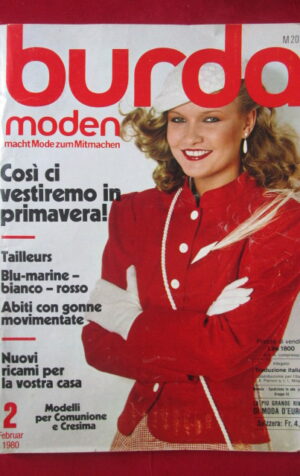 BURDA MODEN CON CARTAMODELLI 2 1980  [G236]