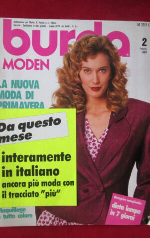 BURDA MODEN CON CARTAMODELLI 2 1989 [G236]