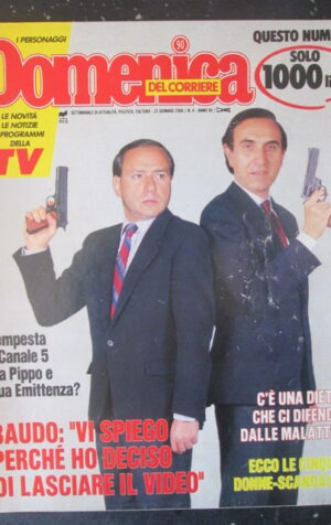 DOMENICA DEL CORRIERE 4 1988 PIPPO BAUDO RAFFAELLA CARRA MIKE TYSON [C54]