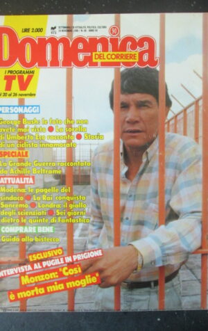 DOMENICA DEL CORRIERE 48 1988 GEORGE BUSH RONALD REAGAN MONTESANO ANNA OXA [C54]