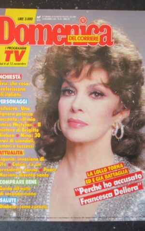 DOMENICA CORRIERE 46 1988 MINA BRIGITTE NIELSEN GIUSY ACHILLI LOLLOBRIGIDA [C54]