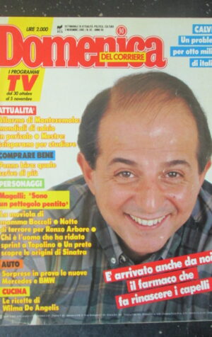 DOMENICA DEL CORRIERE 45 1988 MONTEZEMOLO MAGALLI MARILYN MONROE [C54]