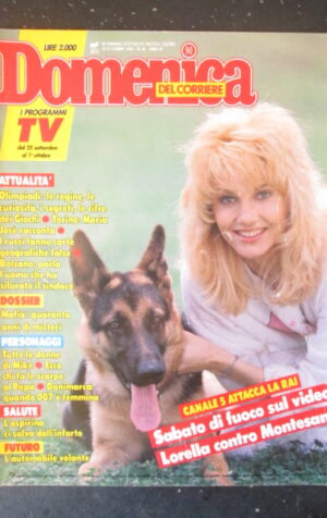 DOMENICA CORRIERE 40 1988 MARIA JOSE LORELLA CUCCARINI SUSANNA MESSAGGIO [C54]