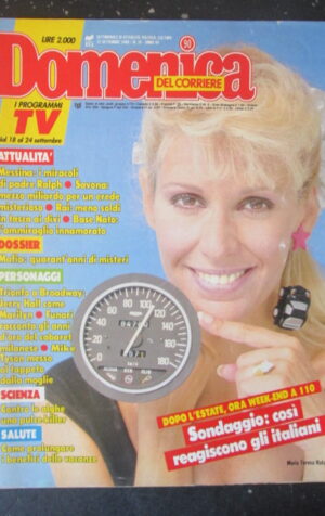 DOMENICA DEL CORRIERE 39 1988 MARIA TERESA RUTA JERRY HALL MIKE TYSON [C54]
