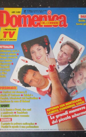 DOMENICA DEL CORRIERE 38 1988 SCIALPI SCARLET COSTANZO MONTESANO BONGIORNO [C54]