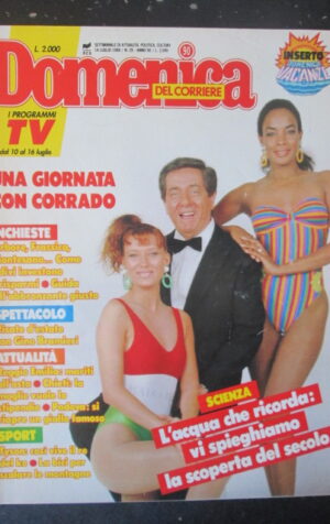 DOMENICA CORRIERE 29 1988 ARBORE FRASSICA MONTESANO BRAMIERI MIKE TYSON [C54]