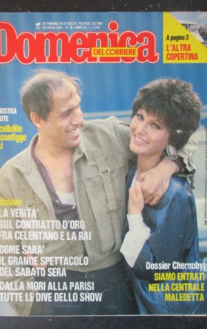 DOMENICA DEL CORRIERE 29 1987 CLAUDIA MORI CELENTANO DOSSIER CHERNOBYL [C54]