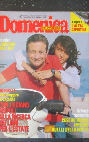 DOMENICA DEL CORRIERE 32 1987 RISPOLI RENZO ARBORE KATHARINA MIROSLAVA [C54]