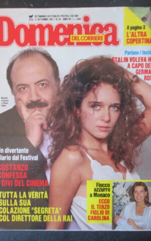 DOMENICA DEL CORRIERE 38 1987 MAURIZIO COSTANZO VALERIA GOLINO MADONNA [C54]