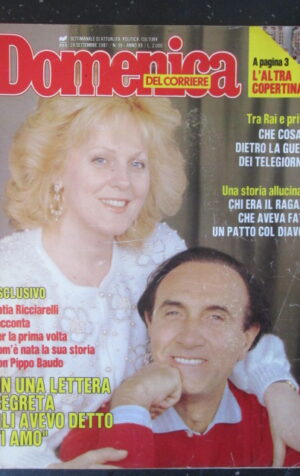 DOMENICA DEL CORRIERE 39 1987 KATIA RICCIARELLI PIPPO BAUDO KIRK DOUGLAS [C54]