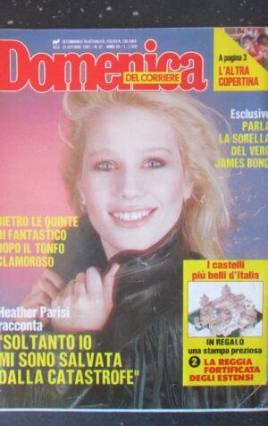 DOMENICA CORRIERE 42 1987 HEATHER PARISI ROMINA POWER GINA LOLLOBRIGIDA [C54]