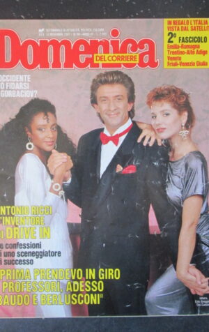 DOMENICA DEL CORRIERE 46 1987 JOHARA EZIO GREGGIO DRIVE IN TINI CANSINO [C54]