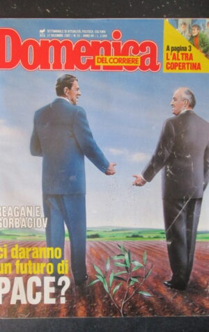 DOMENICA DEL CORRIERE 51 1987 REGAN GORBACIOV LUIGI ARMONDI CELENTANO [C54]