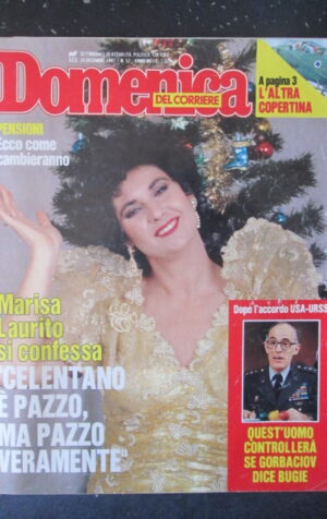 DOMENICA DEL CORRIERE 52 1987 MARISA LAURITO GIAMPIERO MALASPINA [C54]