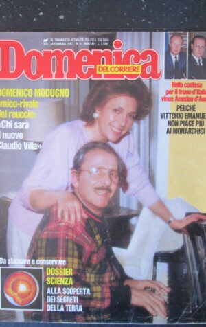 DOMENICA DEL CORRIERE 9 1987 DOMENICO MODUGNO AMEDEO D' AOSTA PAUL NEWMAN [C57]