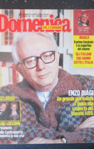 DOMENICA DEL CORRIERE 11 1987 LUIGI LUCCHINI ENZO BIAGI HITLER UTO UGHI [C57]