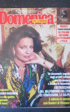 DOMENICA DEL CORRIERE 14 1987 BAUDO RANIERI DI MONACO IRA FUSTENBERG  [C57]