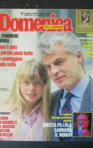 DOMENICA DEL CORRIERE 17 1987 MICHELE PLACIDO ALIDA VALLI VINCENZO SCIFO [C57]