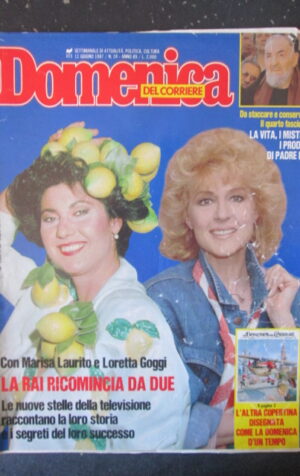 DOMENICA DEL CORRIERE 24 1987 MARISA LAURITO LORETTA GOGGI DAN PETERSON [C57]