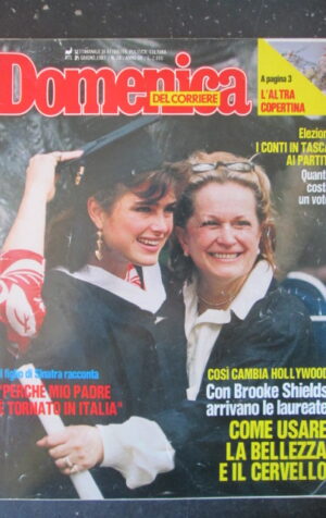 DOMENICA DEL CORRIERE 26 1987 SINATRA BROOKE SHIELDS MICHEL PLATINI [C57]