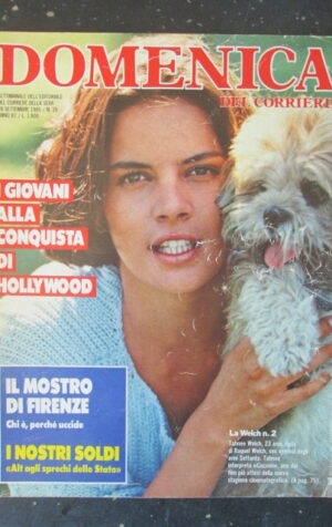 DOMENICA CORRIERE 39 1985 TAHNEE WELCH LUCA GUARISCHI MOSTRO DI FIRENZE [C57]