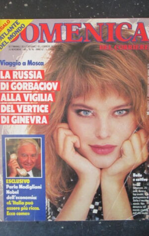 DOMENICA DEL CORRIERE 46 1985 GORBACIOV MODIGLIANI RENEE SIMONSEN [C57]