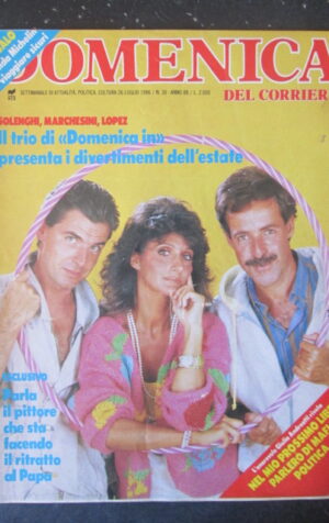 DOMENICA DEL CORRIERE 30 1986 GIULIO ANDREOTTI SOLENGHI MARCHESINI LOPEZ [C57]