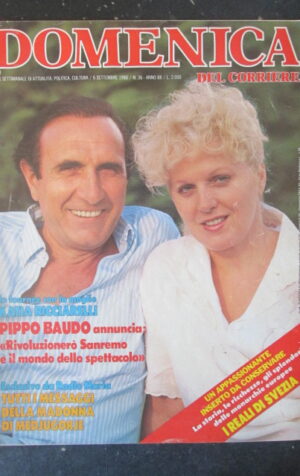 DOMENICA DEL CORRIERE 36 1986 PIPPO BAUDO KATIA RICCIARELLI JANE RUSSELL [C57]