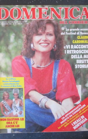 DOMENICA CORRIERE 37 1986 CLAUDIA CARDINALE GINO BRAMIERI ROBERTO CUTOLO [C57]
