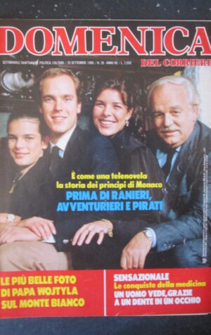 DOMENICA CORRIERE 38 1986 LA STORIA DEI PRINCIPI DI MONACO PAPA WOJTYLA [C57]