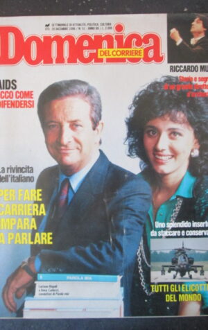 DOMENICA DEL CORRIERE 51 1986 RICCARDO MUTI LUCIANO RISPOLI ANNA CARLUCCI [C57]