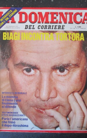 DOMENICA DEL CORRIERE 4 1984 ENZO TORTORA ENZO BIAGI JERRY LEWIS  [C57]