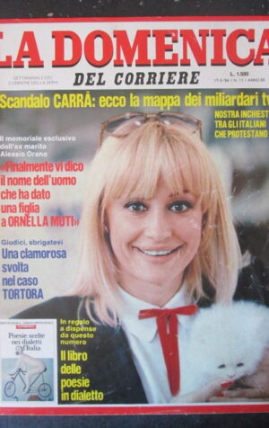DOMENICA DEL CORRIERE 11 1984 RAFFAELLA CARRA ENZO TORTORA ORNELLA MUTI [C57]