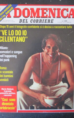 DOMENICA DEL CORRIERE 16 1984 ADRIANO CELENTANO ANTOGNONI TOFANELLI [C57]