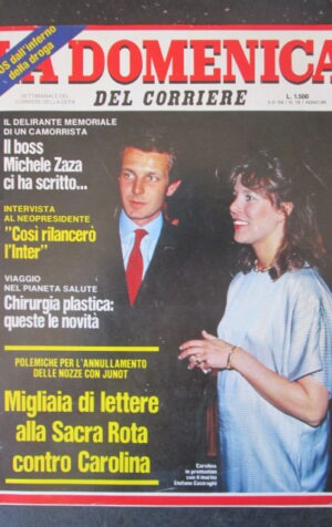 DOMENICA CORRIERE 18 1984 CAROLINA DI MONACO STEFANO CASIRAGHI RITA PAVONE [C57]