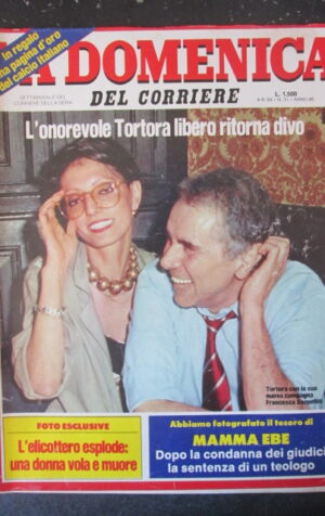 DOMENICA DEL CORRIERE 31 1984 ENZO TORTORA MAMMA EBE MONICA VITTI [VL9]