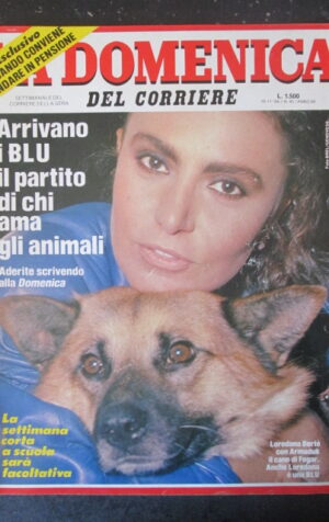 DOMENICA DEL CORRIERE 45 1984 LOREDANA BERTE FENECH NANDO ORFEI COMETTO [VL9]