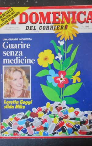 DOMENICA DEL CORRIERE 49 1984 LORETTA GOGGI ROGER MOORE VALENTINO STILISTA [VL9]