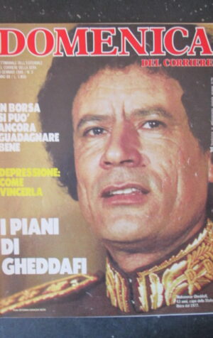 DOMENICA DEL CORRIERE 3 1986 GHEDDAFI BOB DYLAN ARAFAT BRUCE SPRINGSTEEN [VL9]