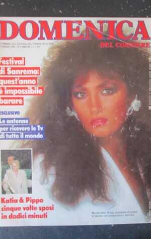 DOMENICA DEL CORRIERE 5 1986 MARCELLA BELLA WALLY TOSCANINI FELLINI [VL9]