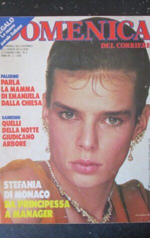 DOMENICA DEL CORRIERE 8 1986 STEPHANIE DI MONACO MINA MAZZINI RAMAZZOTTI [VL9]